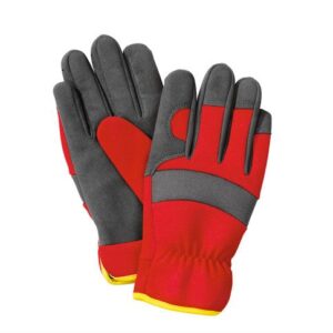 Durable breathable gardening gloves with reinforced fingertips