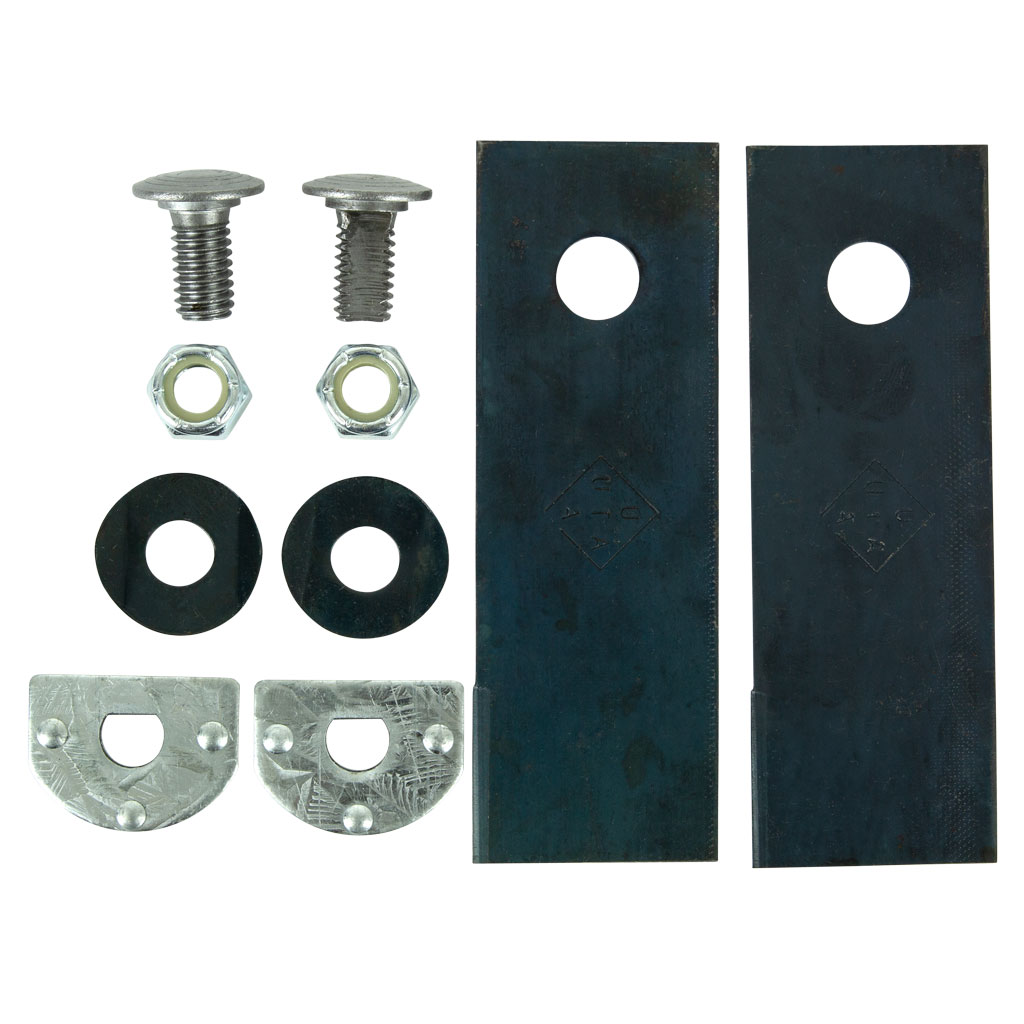 LITTLE BOB 18 STEEL BASE UTE SIDE DISCHRGE BLADE & BOLT SET