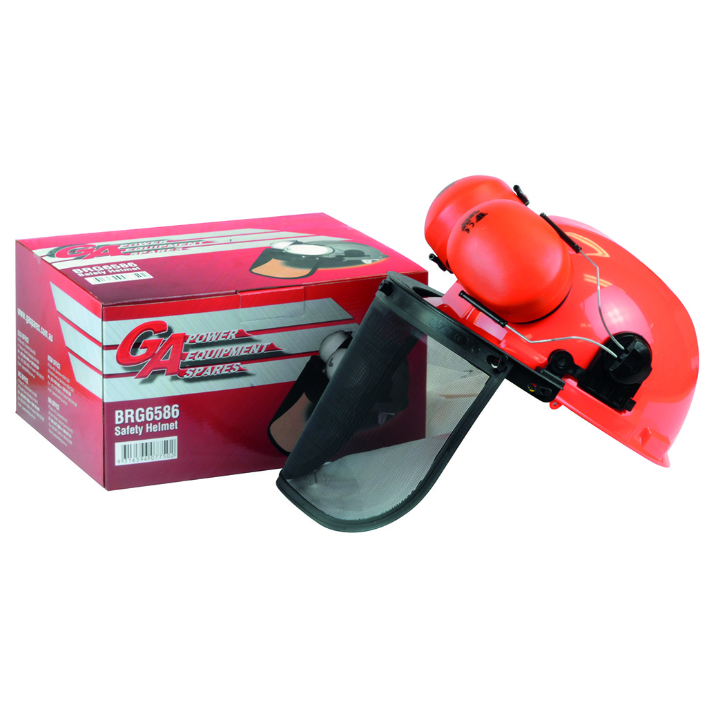 SAFETY HELMET KIT (ORANGE) INC HELMET  EARMUFFS  VISOR