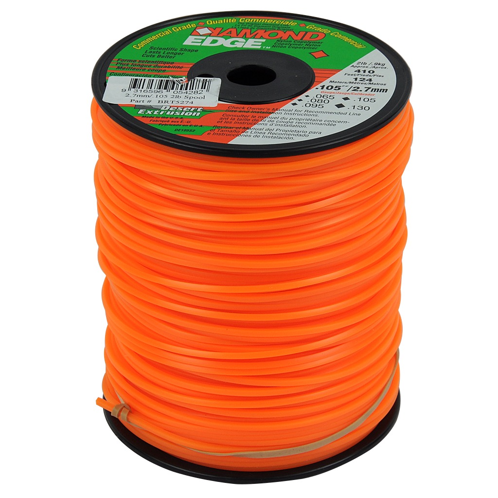 DIAMOND EDGE TRIMMER LINE 105  270MM SPOOL LENGTH 126M