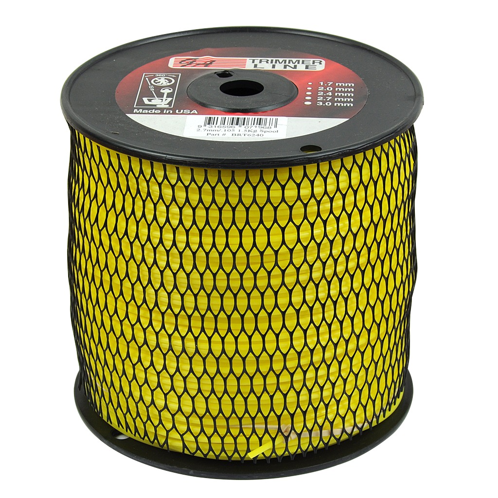PRO FIT TRIMMER LINE YELLOW 105  275MM SPOOL LENGTH 232M