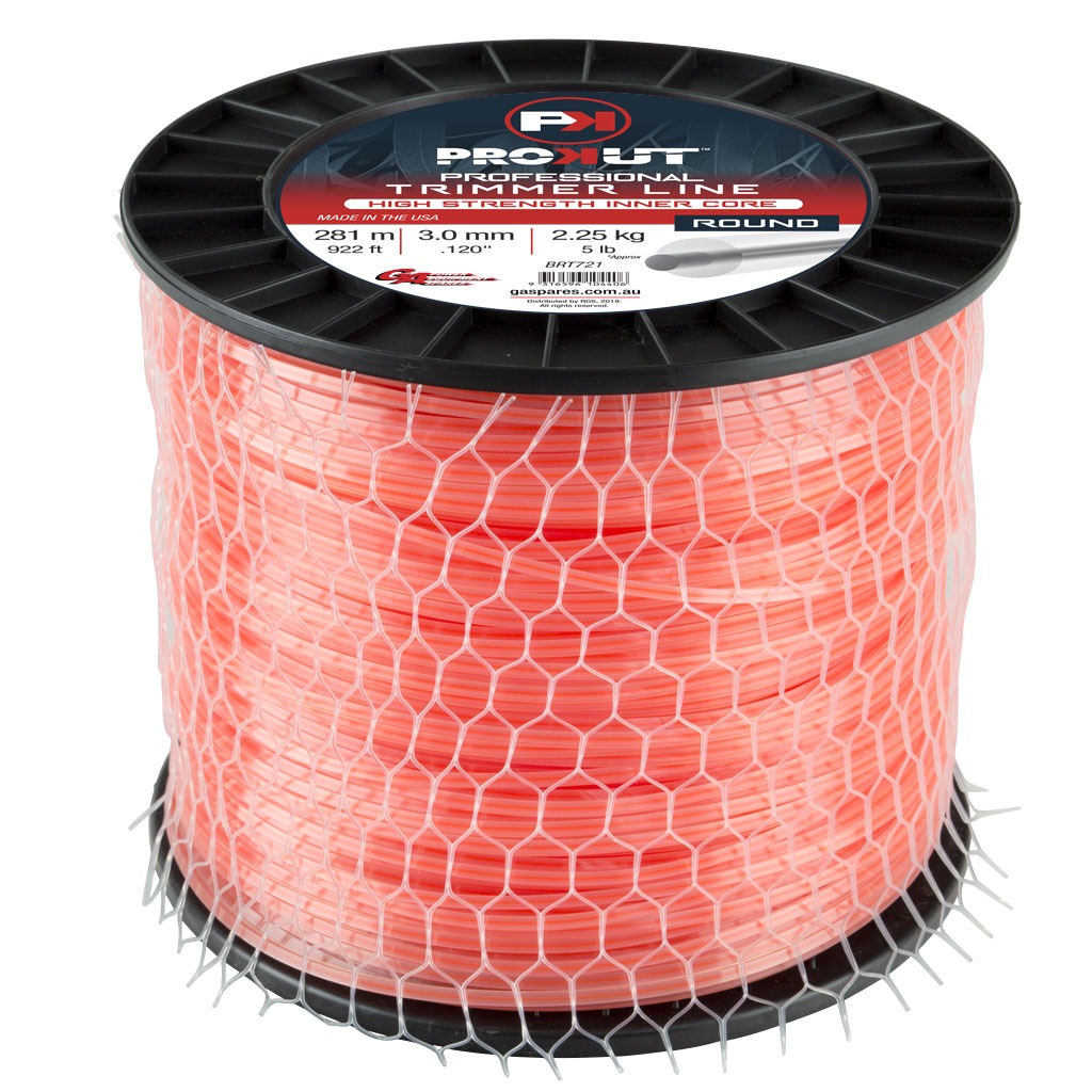 PROKUT TRIMMER LINE ROUND ORANGE 120 3MM 5LB 281M SPOOL