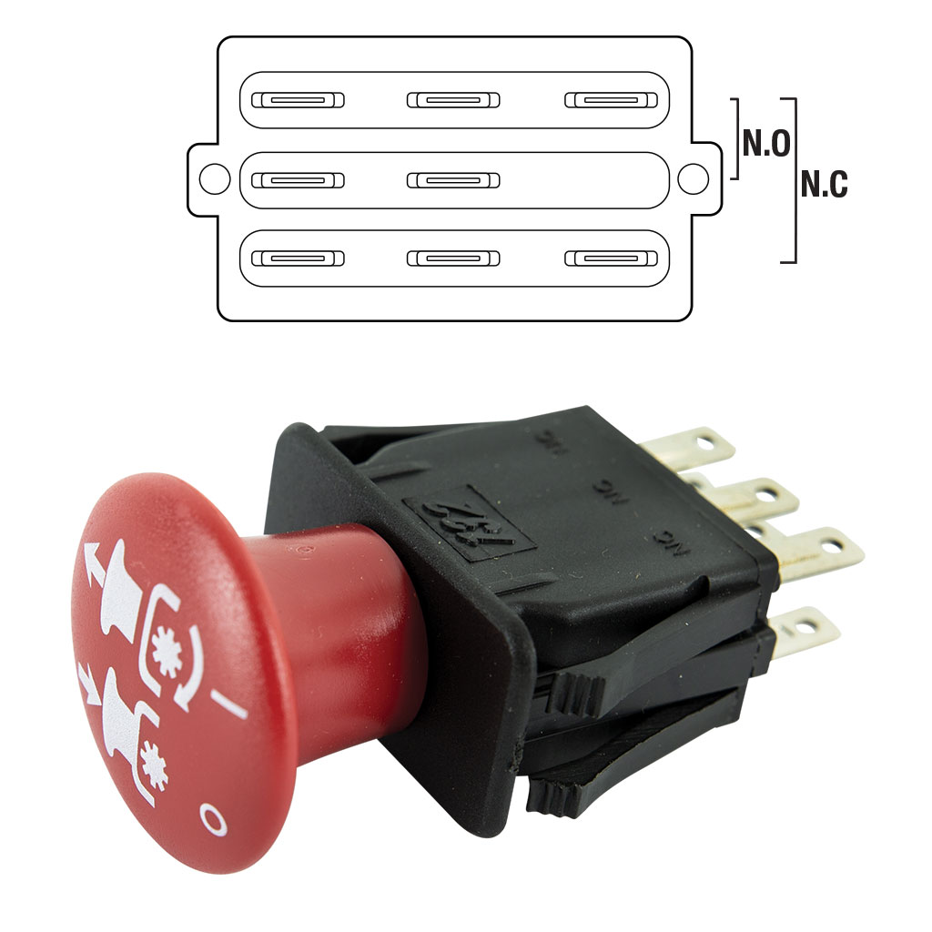 PTO SWITCH W PUSH-PULL SNAP MOUNT SUITS JOHN DEERE