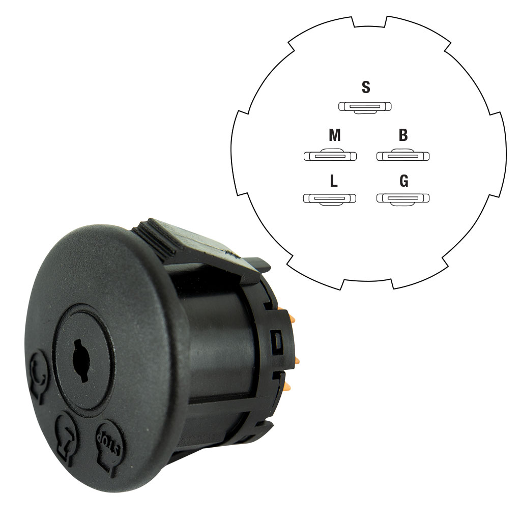 IGNITION SWITCH SUITS SELECTED JOHN DEERE  MTD