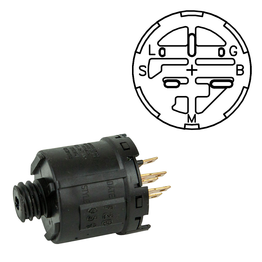 IGNITION SWITCH REPLACES AL-KO 525315 & DELTA 6850-31