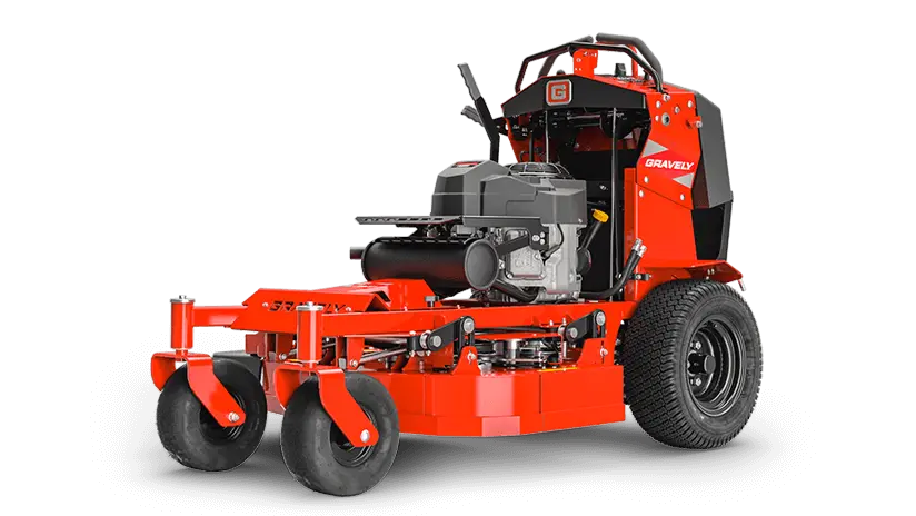 “Gravely Z-Stance 32 stand-on mower on display at Shepp City Garden Equipment Benalla Road Shepparton – book a free test drive today.”